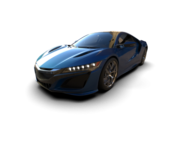 Bir spor arabanın 3 boyutlu görüntüsü