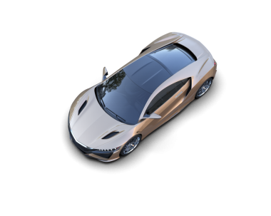 Daha az genel bir konsept arabanın 3 boyutlu çizimi