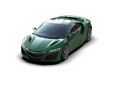 Süper araba arka planda izole edilmiş. 3D görüntüleme - illüstrasyon