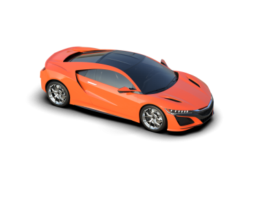 Modern araba beyaz arka planda izole edilmiş. 3d oluşturma