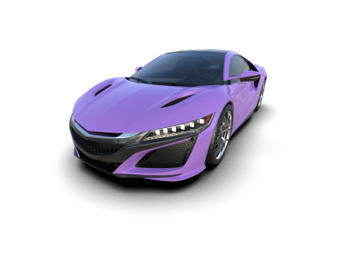 Beyaz arka planı olan gerçekçi bir araba beyaz arkaplanda izole edilmiş..