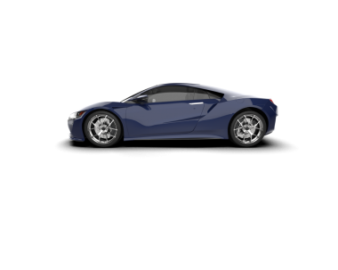 Modern araba beyaz arka planda izole edilmiş. 3d illüstrasyon