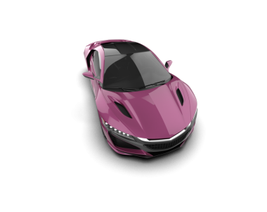 Siyah arka planda modern bir araba. 3d illüstrasyon