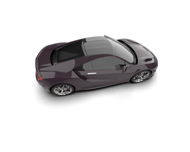 Modern araba beyazda izole edilmiş. 3D görüntüleme - ön görünüm