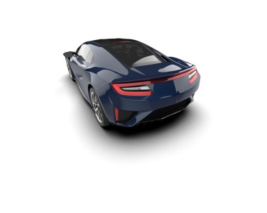 Beyaz arka planda izole edilmiş modern lüks araba. 3d illüstrasyon.