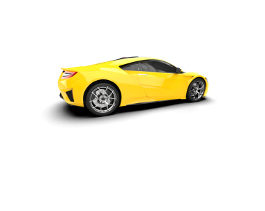 modern lüks araba izole