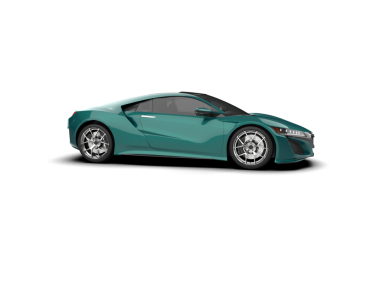 Beyaz arka planda izole edilmiş modern lüks araba, vektör illüstrasyonu.