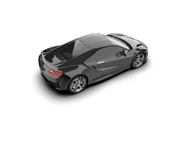 Beyaz arka planı olan modern siyah bir araba. 3d oluşturma.