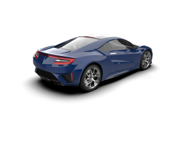 Beyaz arka planda modern lüks bir araba. 3d illüstrasyon