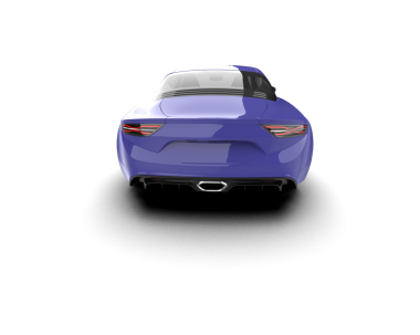 araba beyaz arkaplanda izole edildi