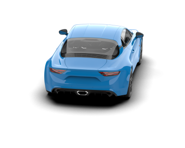 Arka planda gerçekçi bir araba. 3d oluşturma