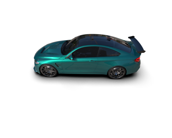 Siyah arka planda modern bir araba. 3d oluşturma.