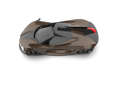 modern araba beyaz üzerine izole