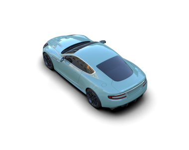 modern araba siyah arkaplanda izole edildi. 3 d illüstrasyon