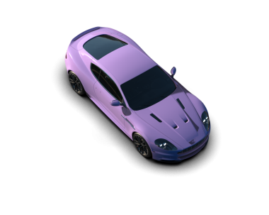 3 boyutlu bir araba.