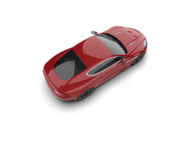 beyaz arkaplanda kırmızı araba