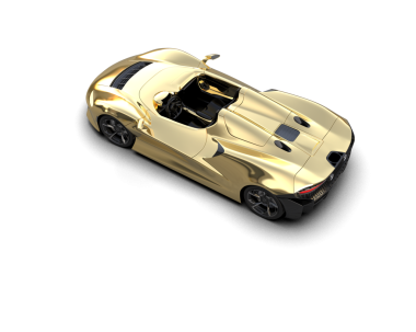 Siyah arkaplanda bir araba.