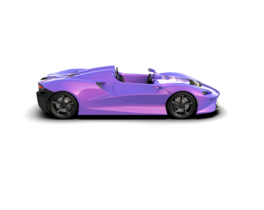 Modern spor araba beyaz arka planda izole edilmiş. 3d oluşturma.