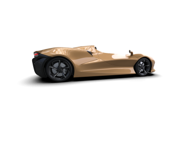 Stüdyoda daha az genel bir konsept arabanın 3 boyutlu çizimi