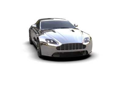 Lüks modern araba beyaz arka planda izole