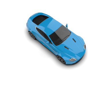 Modern araba beyaz üzerine. 3 Boyutlu Hazırlama