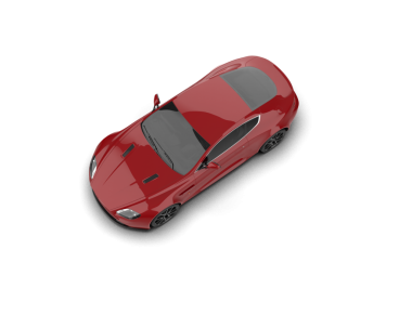 3 boyutlu bir araba. Beyaz arka planda bir araba. 3d resimleme