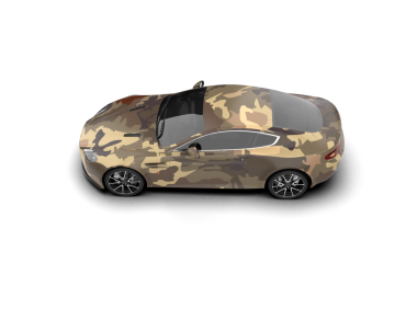 Araba beyaz arka planda izole edilmiş. 3d oluşturma.