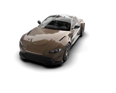 Modern araba arka planda izole edilmiş. 3D görüntüleme - illüstrasyon