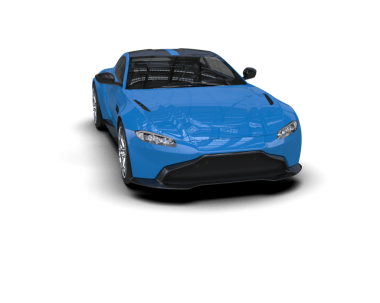 modern araba beyaz arka planda izole edildi. 3 boyutlu çizim - illüstrasyon