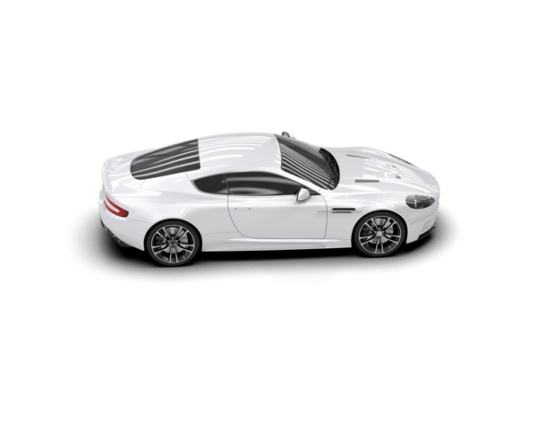 Beyaz modern spor sedan araba. 3d oluşturma