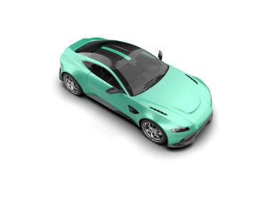 modern araba beyaz arka planda izole edildi. 3 boyutlu görüntüleme