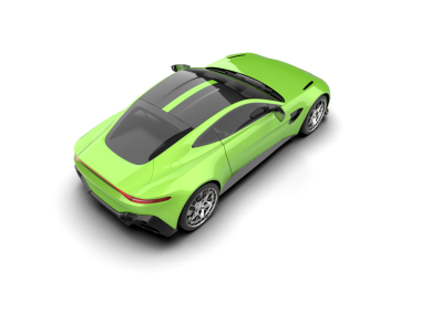 modern araba beyaz arka planda izole edildi. 3 d illüstrasyon