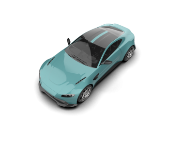Stüdyoda izole edilmiş 3 boyutlu markasız bir araba.