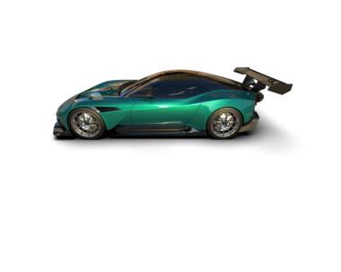 Beyaz arka planda izole edilmiş spor araba, 3 boyutlu görüntüleme