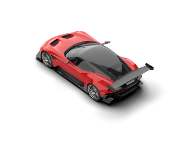 modern araba beyaz arkaplanda izole edildi