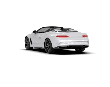 Gri arka planda izole edilmiş modern siyah araba. 3d oluşturma.