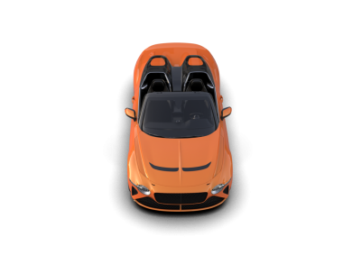 turuncu spor araba beyaz arka planda izole edildi. 3D görüntüleme.