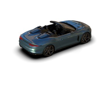 beyaz arka planda modern araba