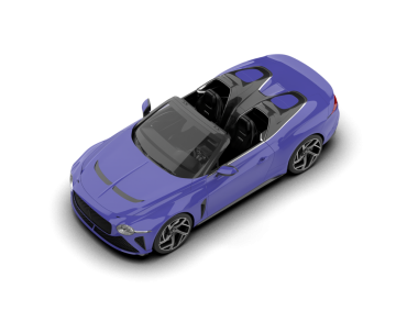 3 boyutlu lüks bir araba.