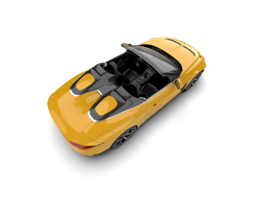 araba beyaz arkaplanda izole edildi