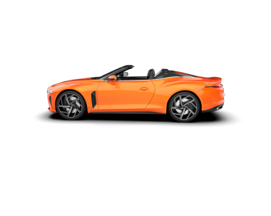 Modern araba. 3d oluşturma.