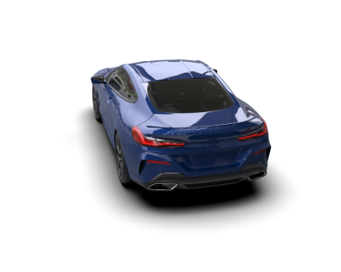 Modern araba arka planda izole edilmiş. 3D görüntüleme - illüstrasyon