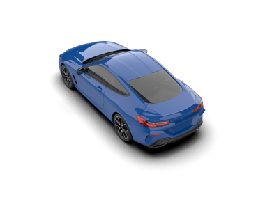 Mavi modern araba beyaz arka planda izole edilmiş. 3d oluşturma