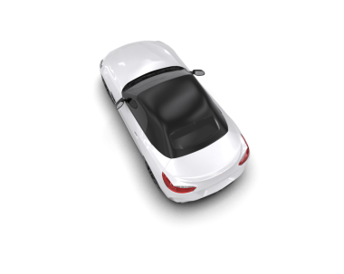 Araba beyaz arka planda izole edilmiş. 3d oluşturma