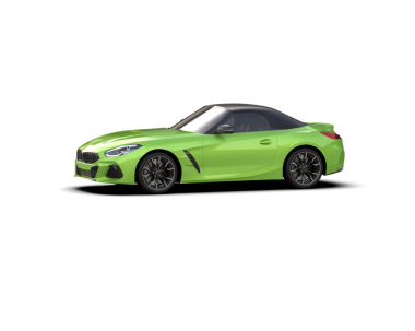 3 boyutlu yeşil lüks bir araba.