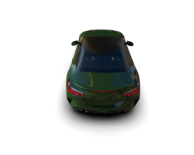 araba siyah arkaplanda izole edildi 3 boyutlu görüntüleme