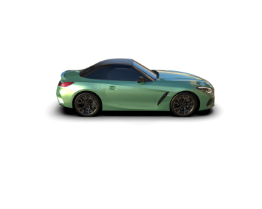 Siyah arka planda modern spor araba