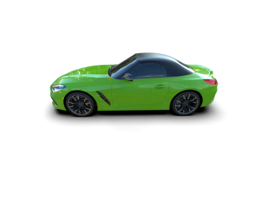 Stüdyo ortamında daha az genel bir konsept arabanın 3 boyutlu çizimi