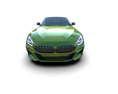 Modern spor araba beyaz arka planda izole edilmiş. 3d illüstrasyon