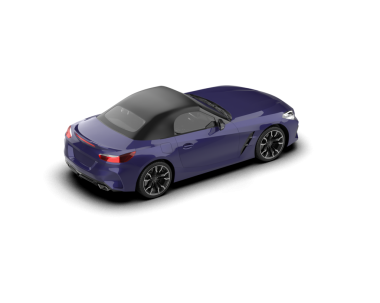 Modern bir arabanın 3 boyutlu görüntüsü.